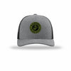Earned Never Given OD Green Patch Structured Trucker - HEATHER GREY/BLACK