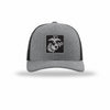 EGA Square Given Carbon Fiber Patch Structured Trucker - HEATHER GREY/BLACK