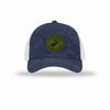 USMC Seal OD Green Patch Camo Structured Trucker - NAVY CAMO/WHITE