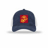Scarlet & Gold EGA PVC Patch Camo Structured Trucker - NAVY CAMO/WHITE