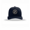 USMC Seal Carbon Fiber Patch Structured Trucker - NAVY/WHITE