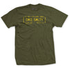 Salty Dad Ammo Crate Father's Day T-Shirt - OD GREEN