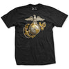 Gold & Silver EGA T-Shirt - BLACK