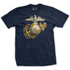 Gold & Silver EGA T-Shirt - NAVY