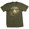 Gold & Silver EGA T-Shirt - OD GREEN