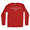 Longsleeve The Pen Is Mightier Than The Sword MacArthur Quote T-Shirt - RED