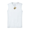Eagle Globe & Anchor- Gold and Silver Logo Sleeveless Performance Shirt - WHITE