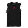Eagle Globe & Anchor- Red Logo Sleeveless Performance Shirt - BLACK