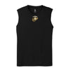 Eagle Globe & Anchor- Gold and Silver Logo Sleeveless Performance Shirt - BLACK