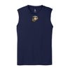 Eagle Globe & Anchor- Gold and Silver Logo Sleeveless Performance Shirt - NAVY