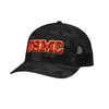 USMC 3D Embroidered Patch Structured Trucker Hat - BLACK CAMO/BLACK