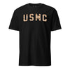 USMC Arch Desert Marpat Camo T-Shirt - BLACK