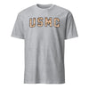 USMC Arch Desert Marpat Camo T-Shirt - HEATHER GRAY