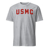 USMC Red Arch T-Shirt - HEATHER GRAY
