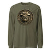 USMC Bulldog Desert Boonie Hat Long Sleeve T-Shirt - OD GREEN