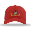 USMC Vintage Flag Structured Hat - RED