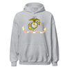 USMC Flag Hoodie - HEATHER GRAY