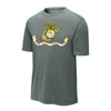 USMC Flag Performance T-Shirt - CONCRETE HEATHER