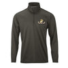 USMC FLAG Performance Quarter Zip Pullover - CHARCOAL