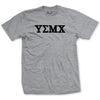 USMC Fraternity Greek Letters T-Shirt - HEATHER GREY