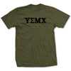 USMC Fraternity Greek Letters T-Shirt - OD GREEN
