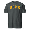 USMC Gold Arch T-Shirt - CHARCOAL HEATHER