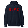 USMC Red Arch Hoodie - Navy