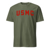 USMC Red Arch Olive Drab Holiday Special Edition T-Shirt - OD GREEN