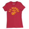 Women's Old School Red USMC T-Shirt - RED