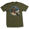 WW2 Amphibious Forces Patch T-Shirt - OD GREEN