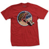 WW2 Amphibious Forces Patch T-Shirt - RED