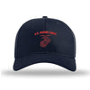 WWII USMC Vintage Training Structured Hat - Navy - NAVY