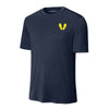 Yellow Footprints Performance T-Shirt - NAVY