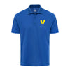 Yellow Footprints Performance Polo Shirt - ROYAL