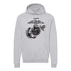 Eagle, Globe & Anchor Hoodie - HEATHER GREY