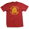 Old School '80s Gunny Highway Bulldog Tee-Red - Red
