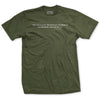 The Deadliest Weapon in the World Pershing Quote T-Shirt - OD GREEN