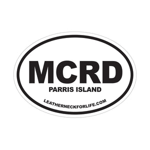 MCRD Parris Island Oval Decal
