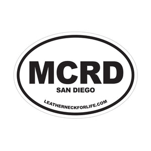 MCRD San Diego Oval Decal