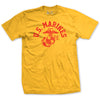 Old School Gold USMC T-Shirt - GOLD