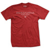The Pen Is Mightier Than The Sword MacArthur Quote T-Shirt - RED