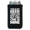 This is My Beer Coolie- Black - Black