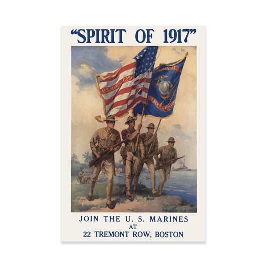 Spirit of 1917: The Marine Corps Recruiting Poster That Captured America's Fighting Spirit