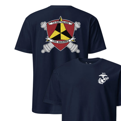 1st Battalion 12th Marines Back Print T-Shirt