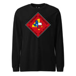 1st Battalion 23rd Marines Long Sleeve T-Shirt in black - USMC unit apparel
