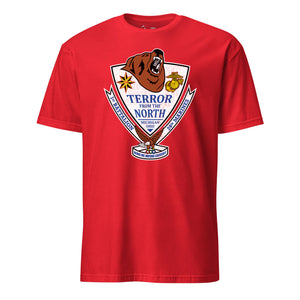 1st Battalion 24th Marines T-Shirt in Red - USMC unit tee