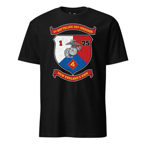 1st Battalion 25th Marines T-Shirt in Black - USMC unit tee