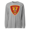 1st Battalion 27th Marines Long Sleeve T-Shirt - HEATHER GREY