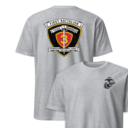 1st Battalion 3rd Marines Back Print T-Shirt