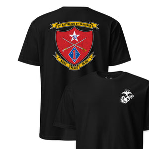 1st Battalion 5th Marines Back Print T-Shirt